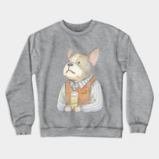 French bulldog and Gin tonic Crewneck Sweatshirt